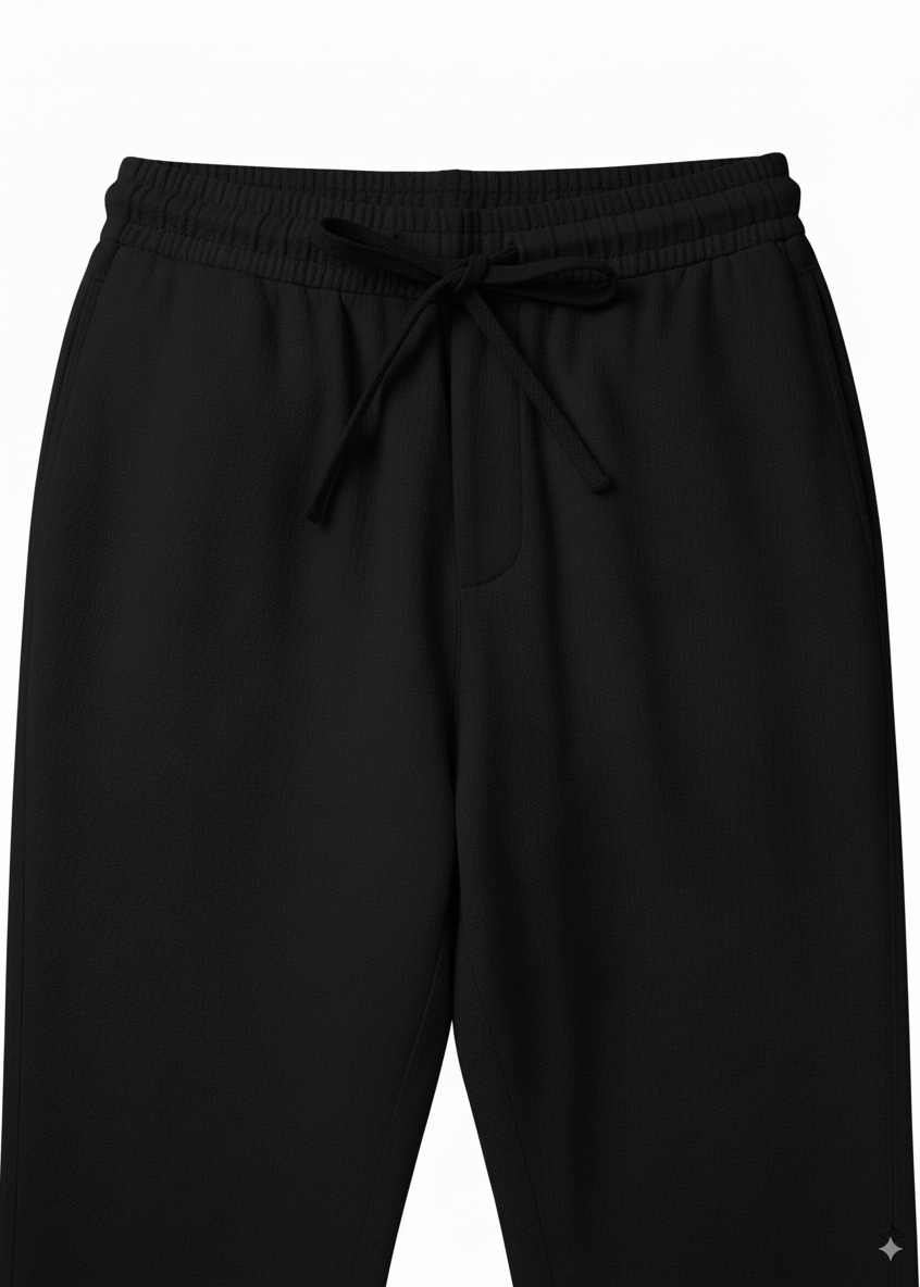 Hawk's Bay Black Linen Blend Pant