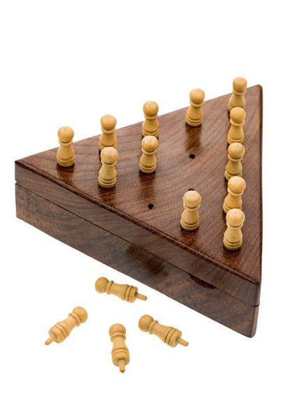Triangle Peg Board Game