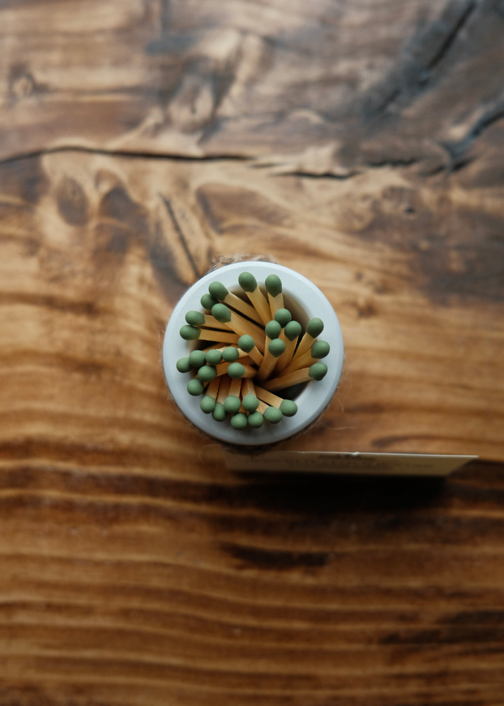 Concrete Match Holder w/ Matches