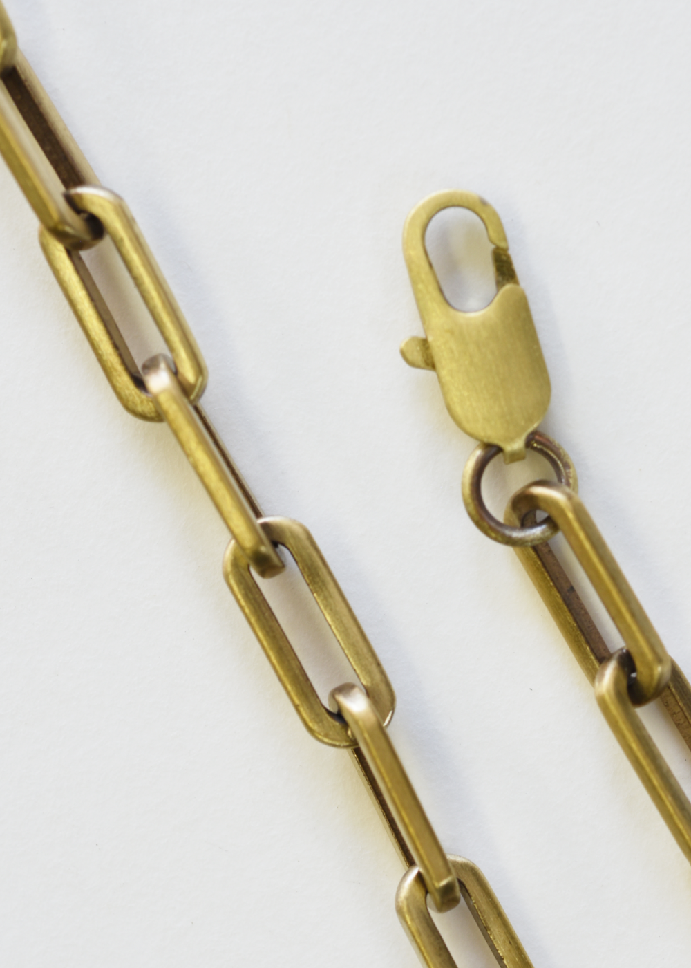 3mm Paper Clip Chain Necklace
