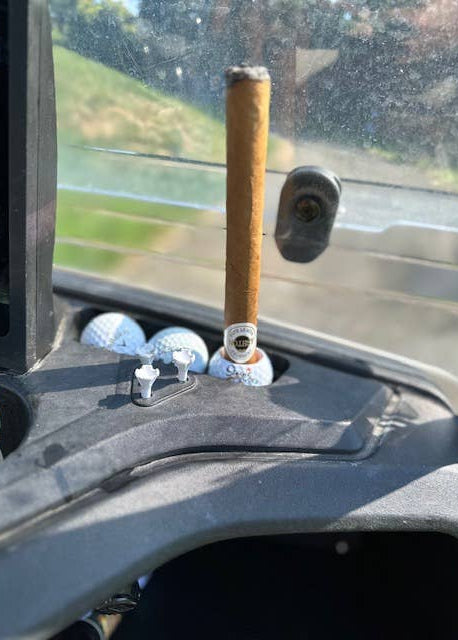 Golf Ball Cigar Holder