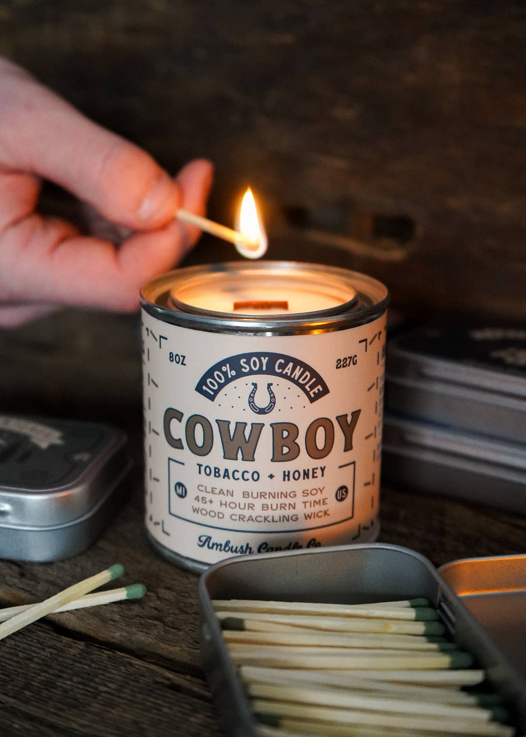 Cowboy Tobacco + Honey Candle