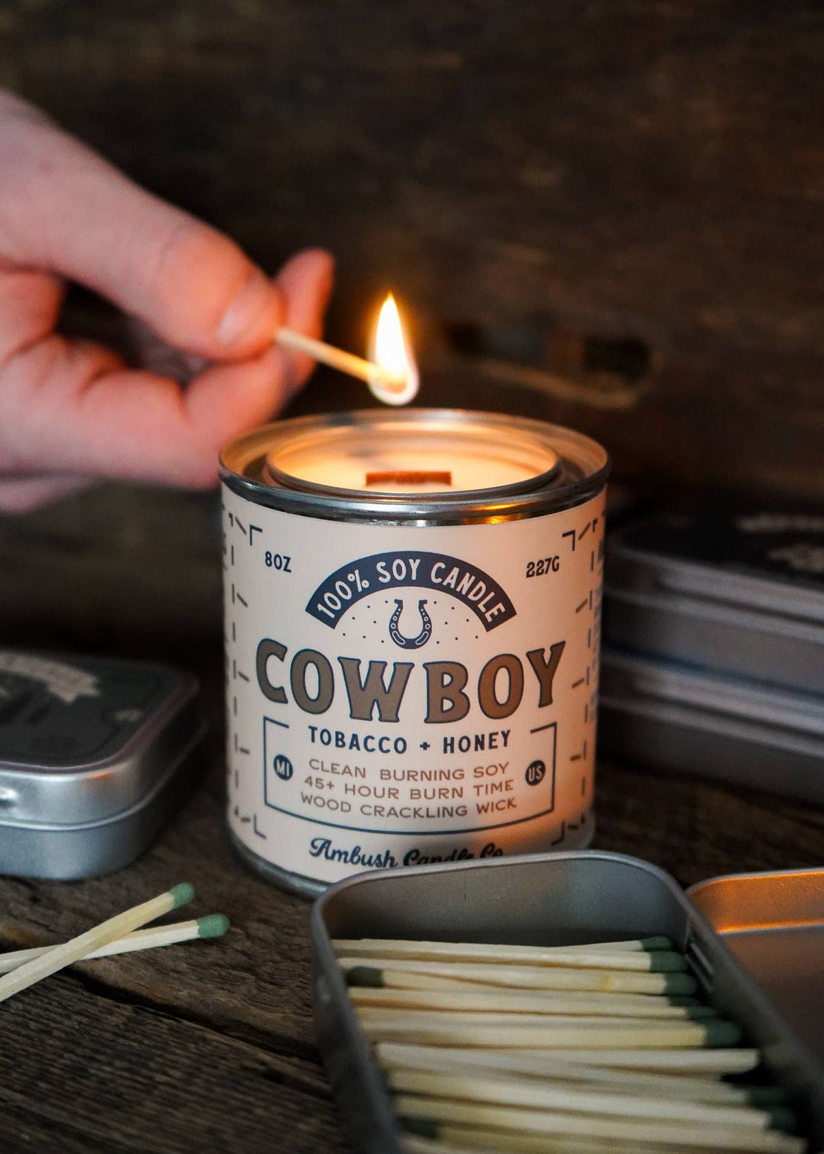 Cowboy Tobacco + Honey Candle