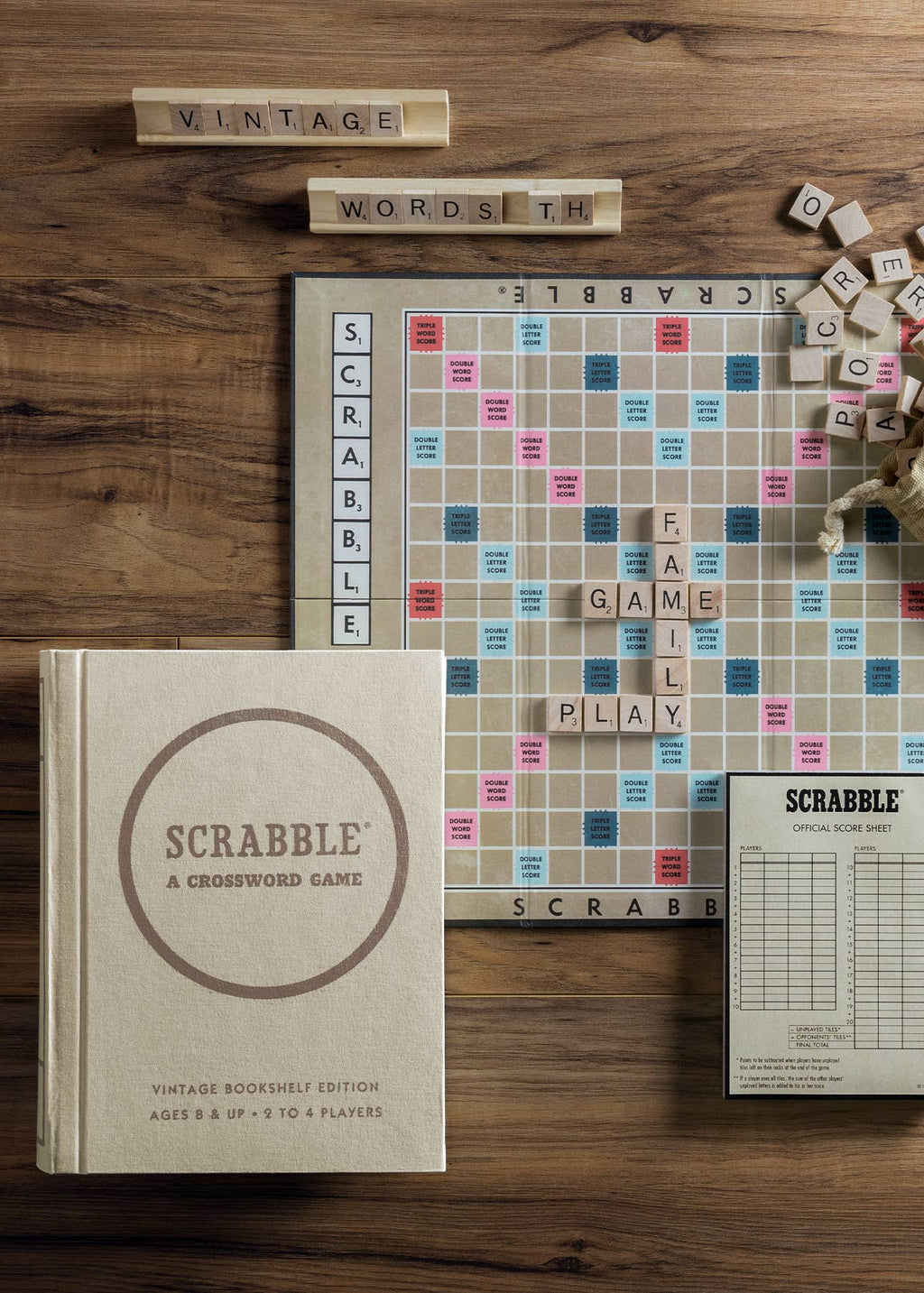 Scrabble Vintage Bookshelf Edition