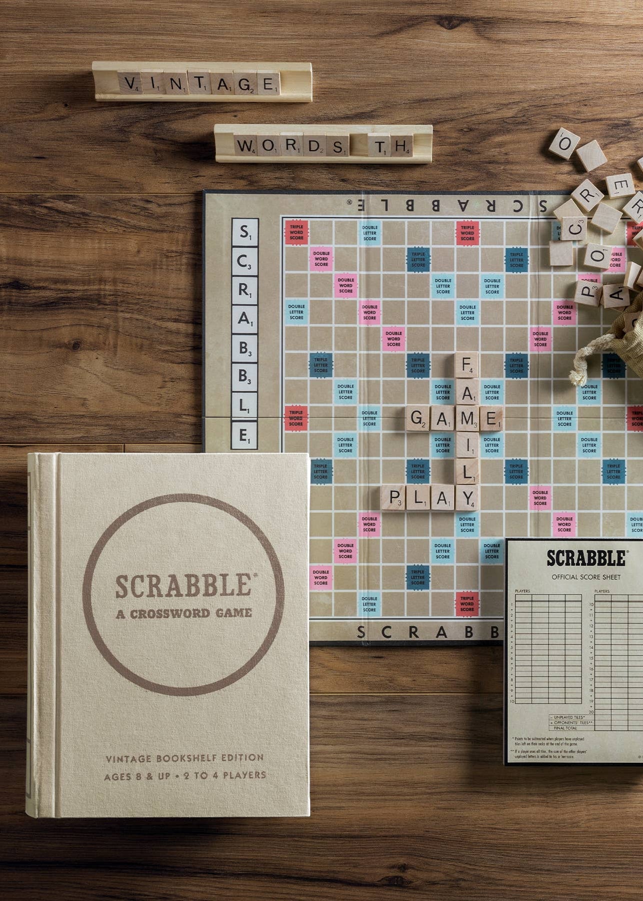 Scrabble Vintage Bookshelf Edition