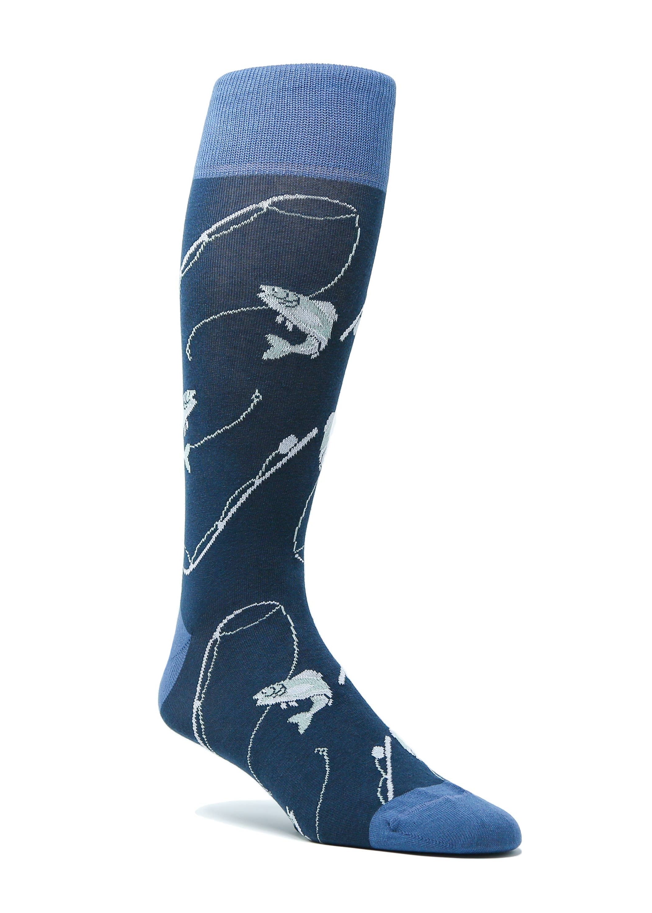Slate Blue Fishing Socks