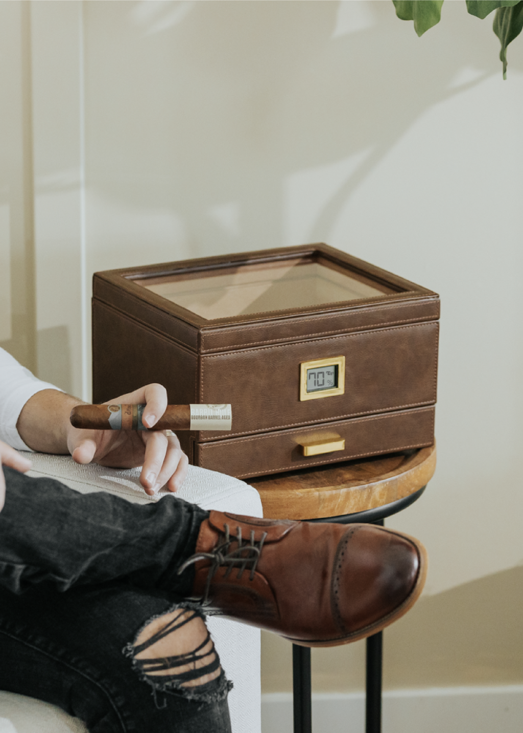 Belmont Glass Top Humidor