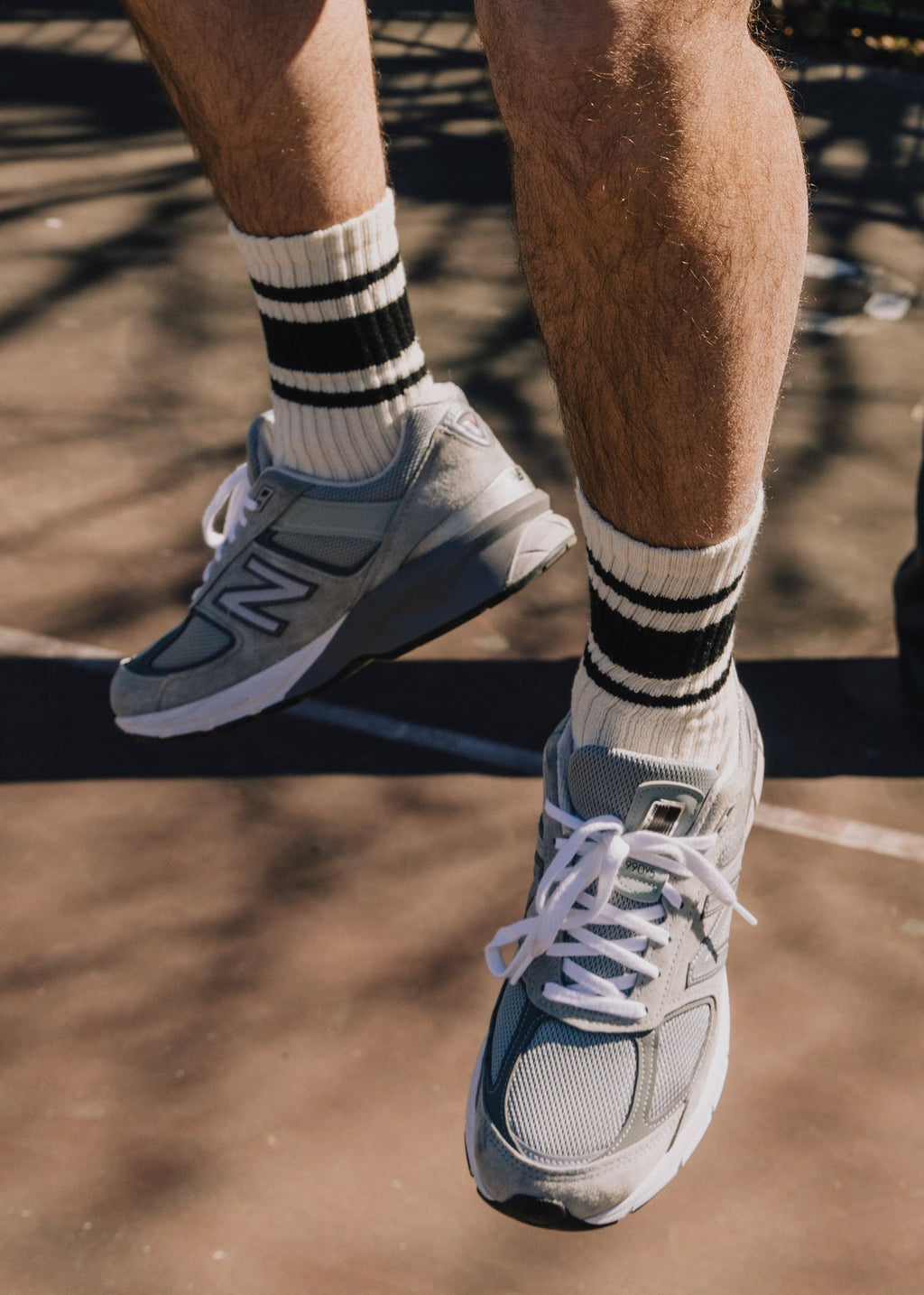 The Black & White Mono Stripe Sock