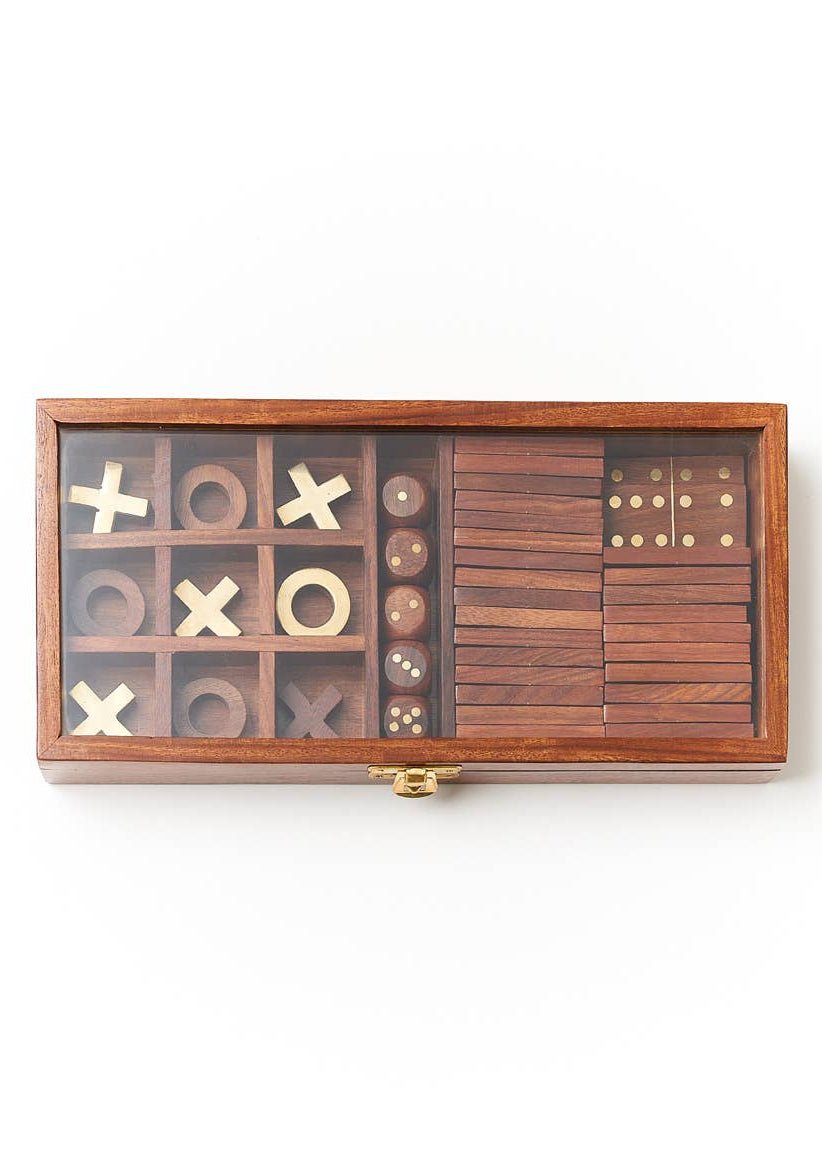 Rosewood 3-in-1 Game Set