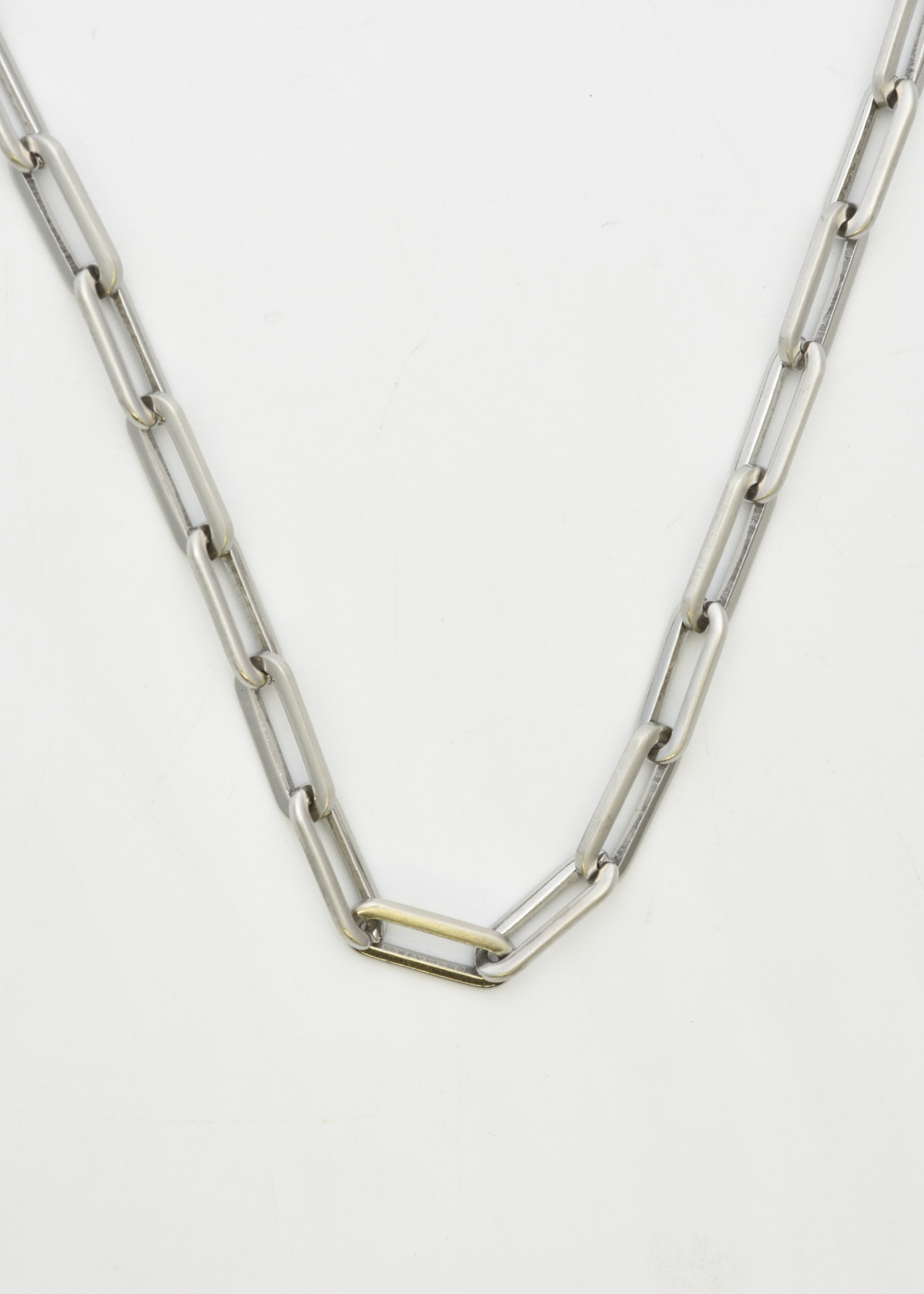 3mm Paper Clip Chain Necklace