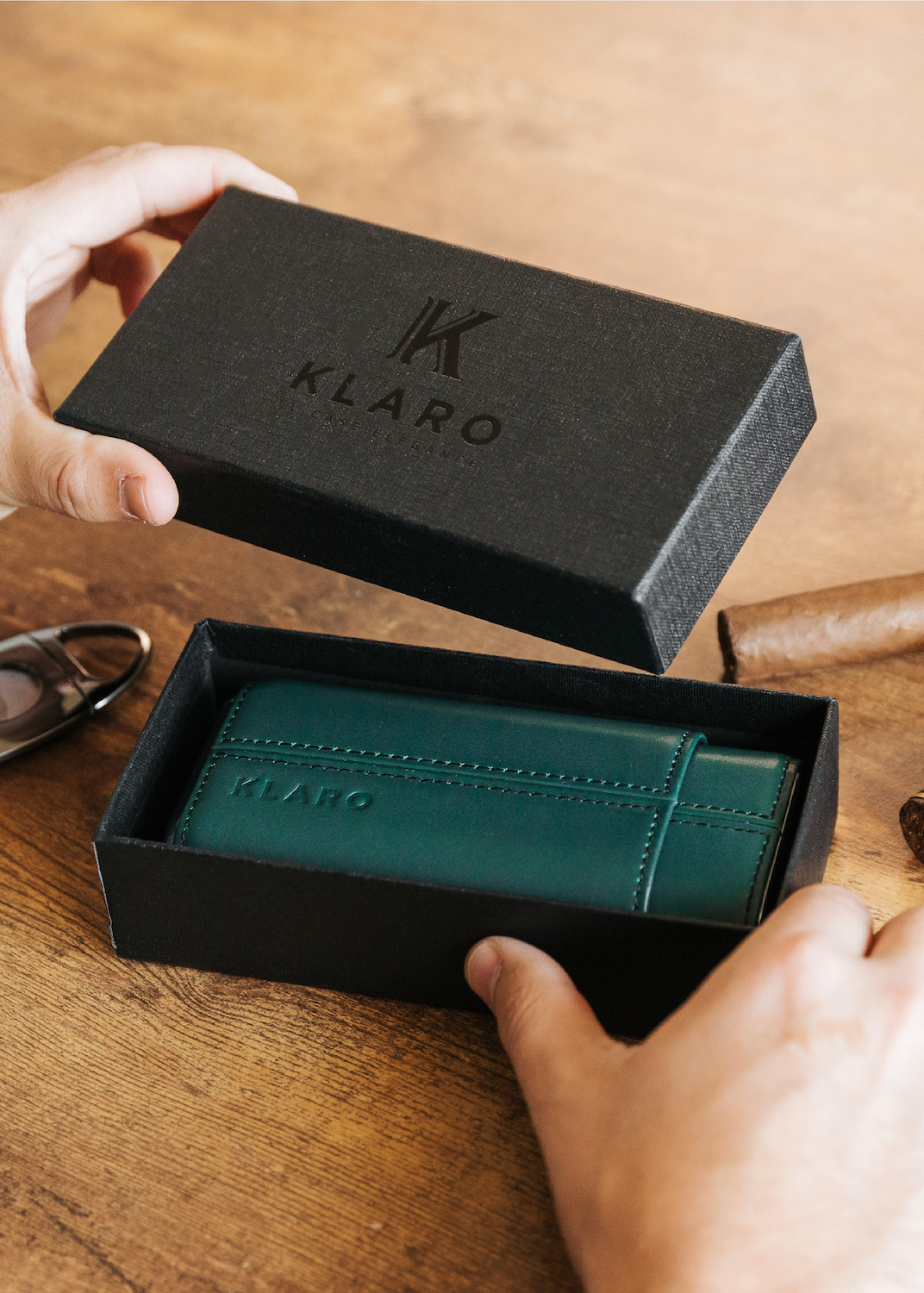 Klaro Three-Cigar Travel Case
