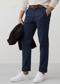 Hawk's Bay Navy Chino Stretch Twill Pants