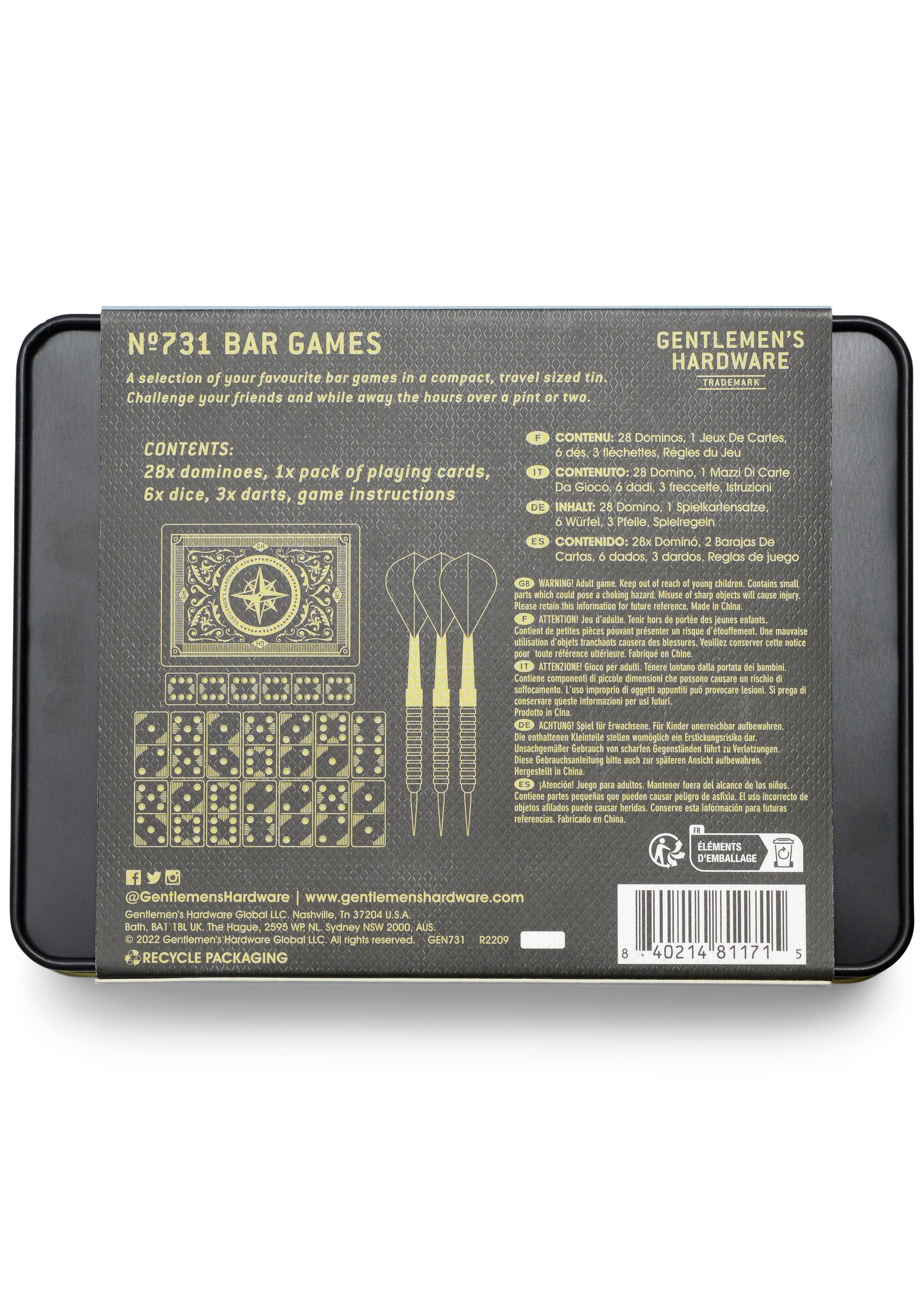 Bar Games Tin