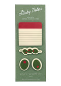 Olive Sticky Note Set