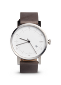 Taupe Leather & White Center George Watch