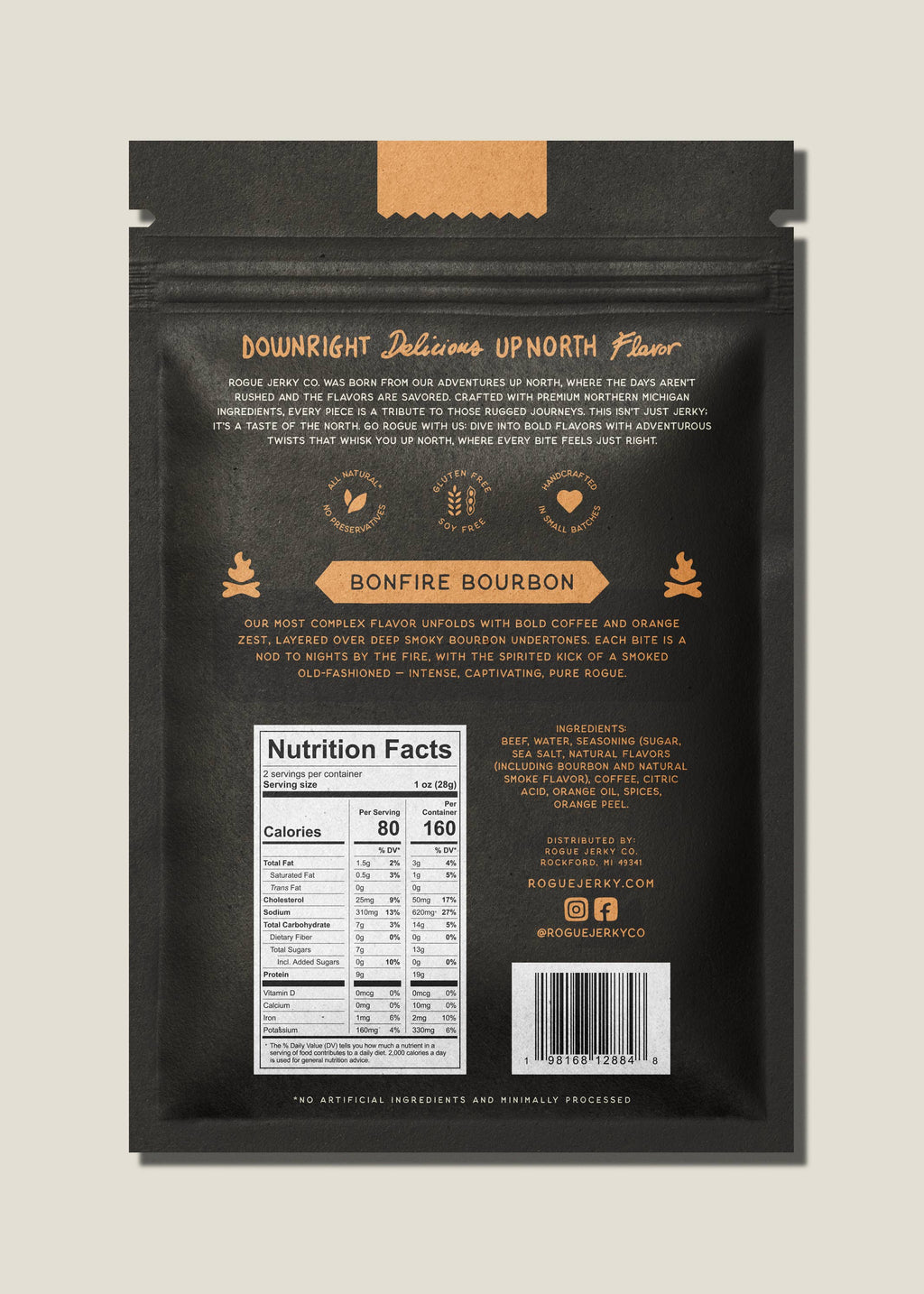 Bonfire Bourbon Beef Jerky