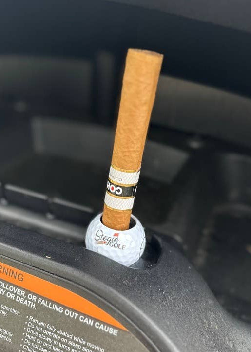 Golf Ball Cigar Holder