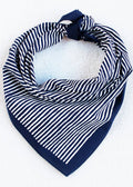 Navy Striped Bandana
