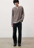 Jonathan Layered Waffle Long Sleeve Top