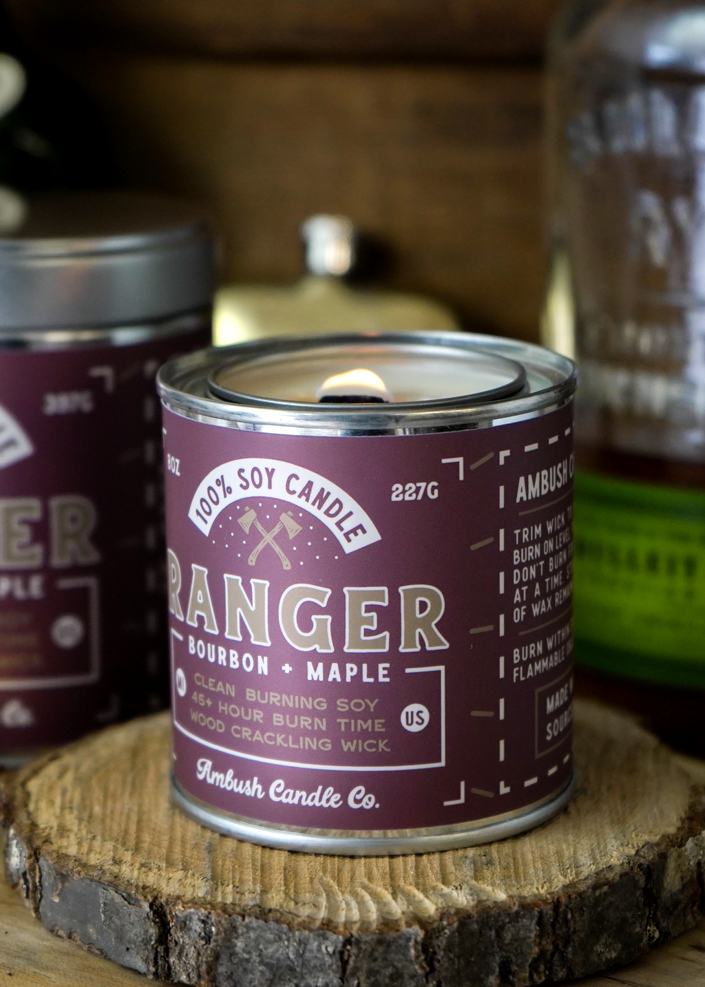 Ranger Bourbon + Maple Candle