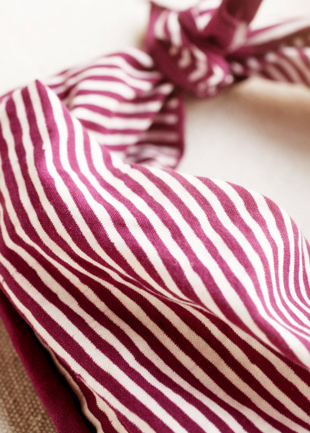 Wine Striped Bandana
