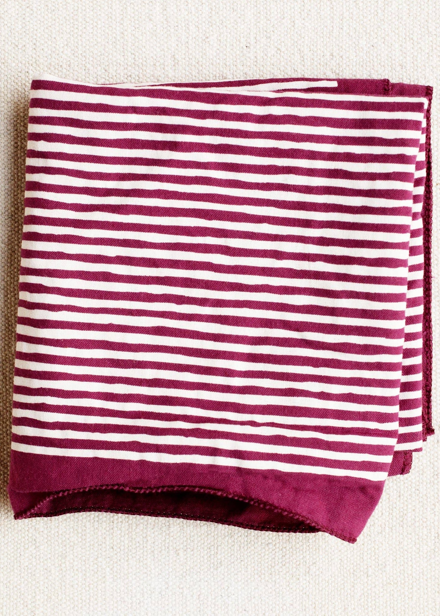 Wine Striped Bandana