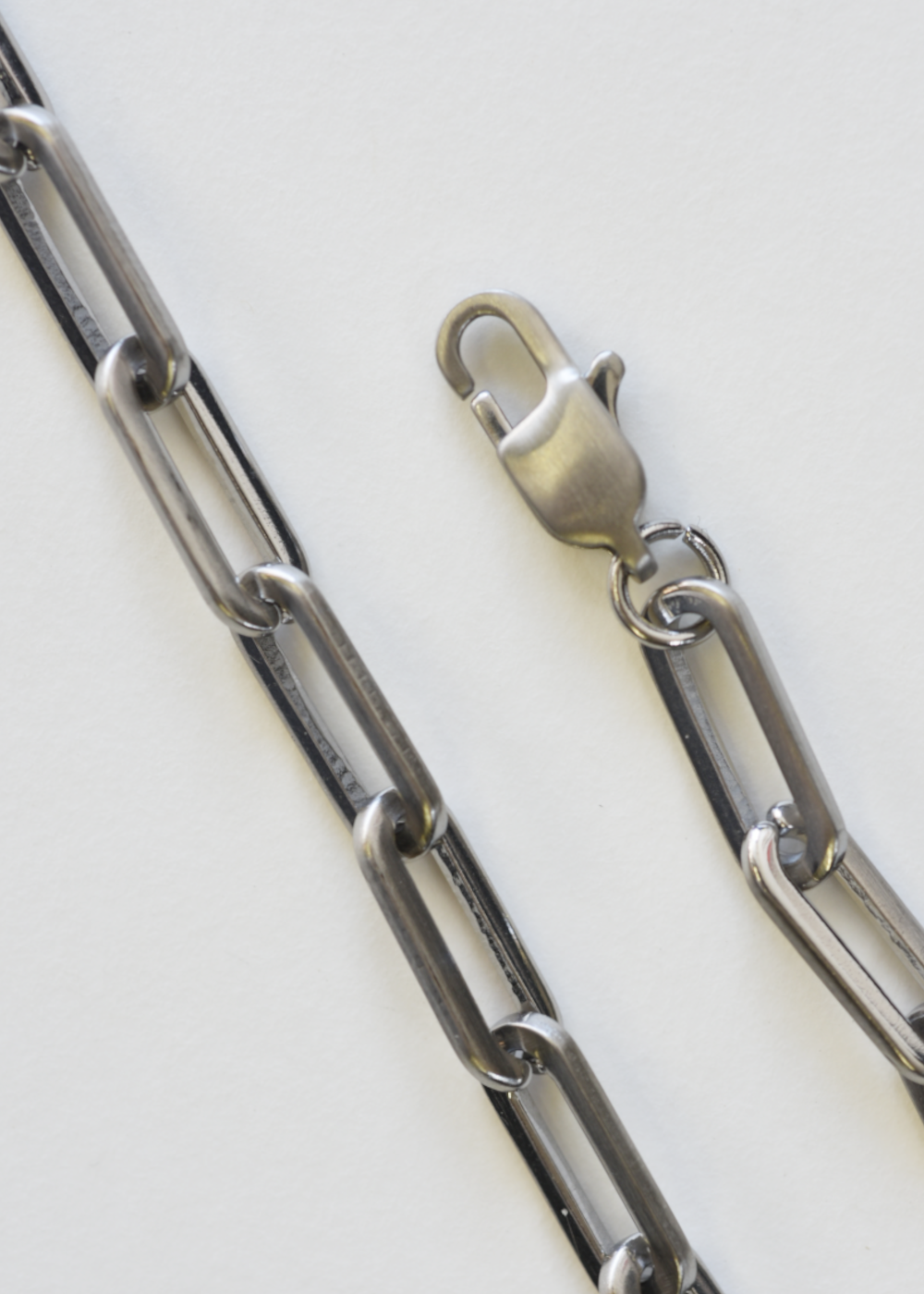 3mm Paper Clip Chain Necklace