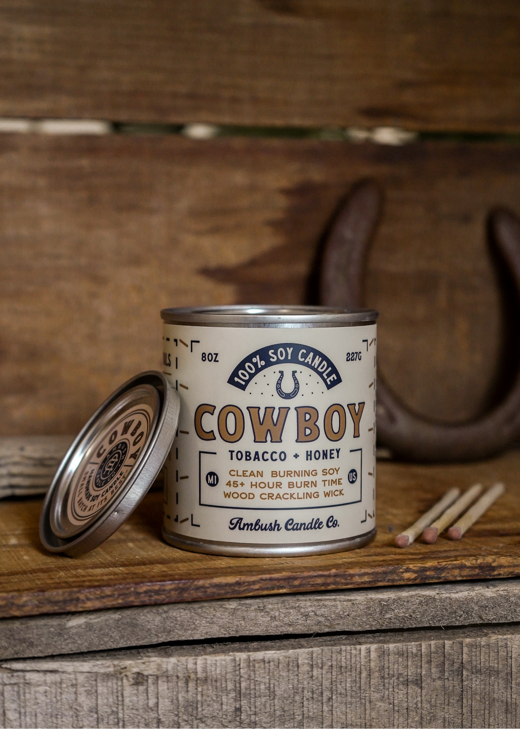 Cowboy Tobacco + Honey Candle