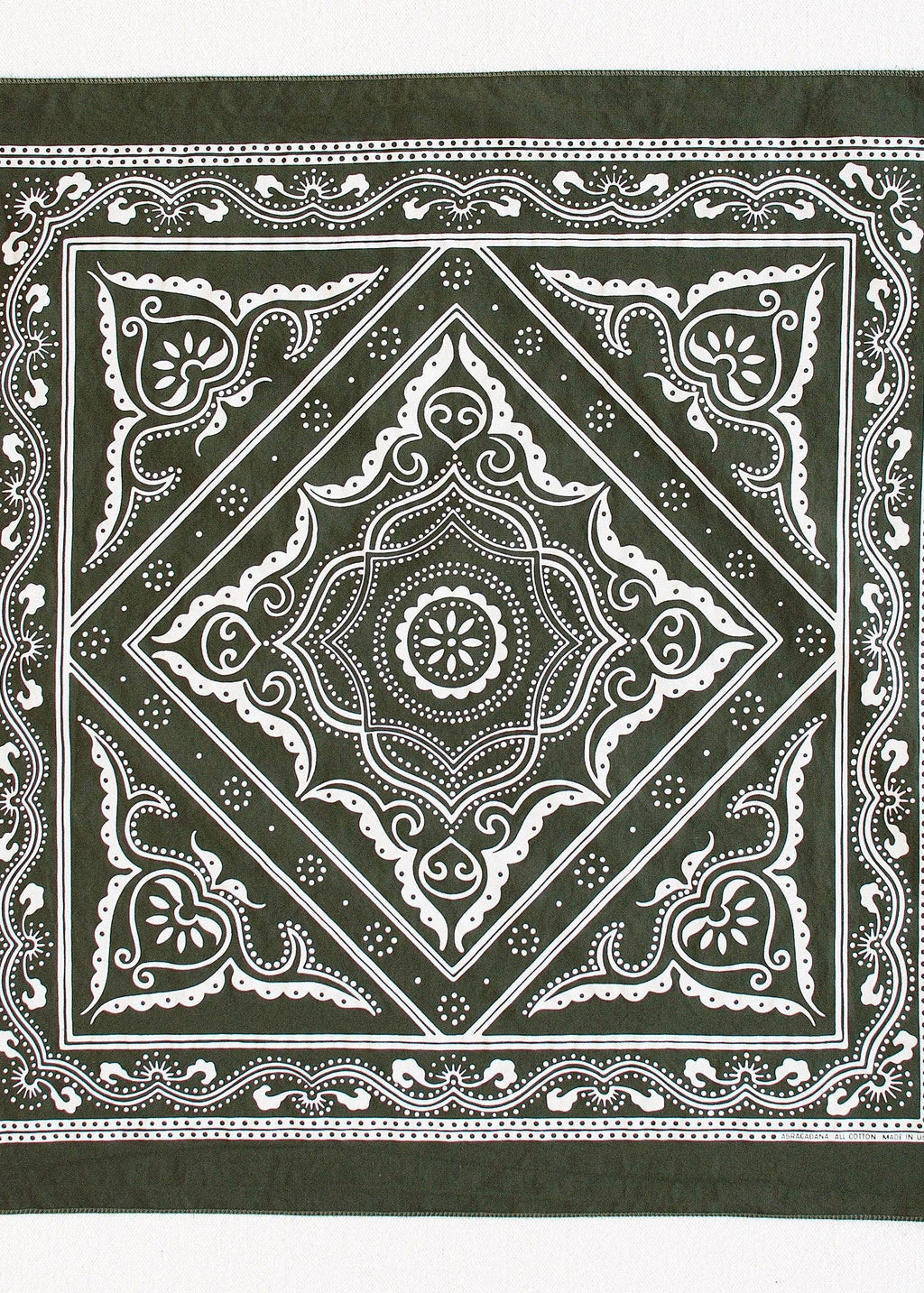 Olive Western Bandana