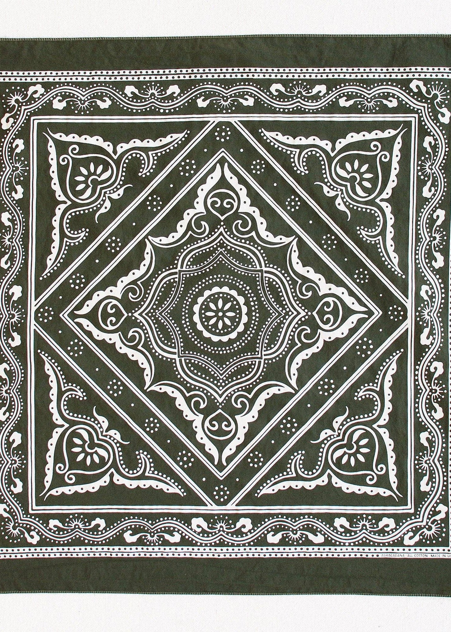 Olive Western Bandana