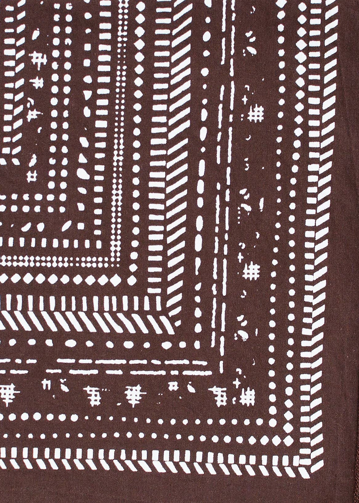 Brown Dot Dash Bandana