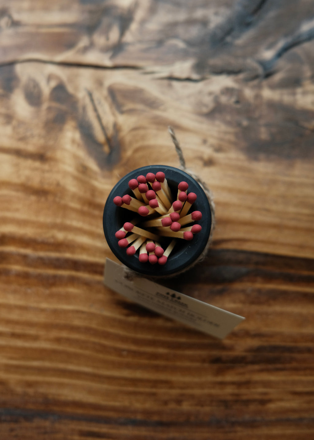 Concrete Match Holder w/ Matches