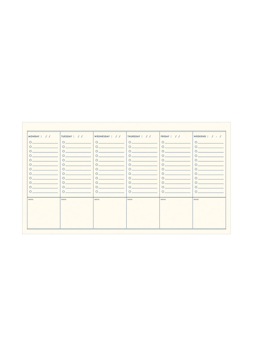 To Do Simple Weekly Planner