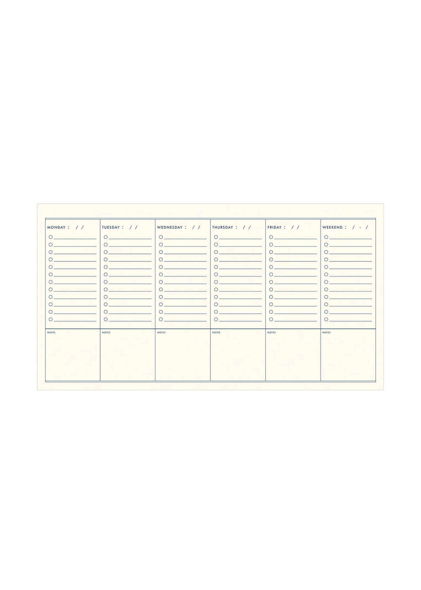 To Do Simple Weekly Planner