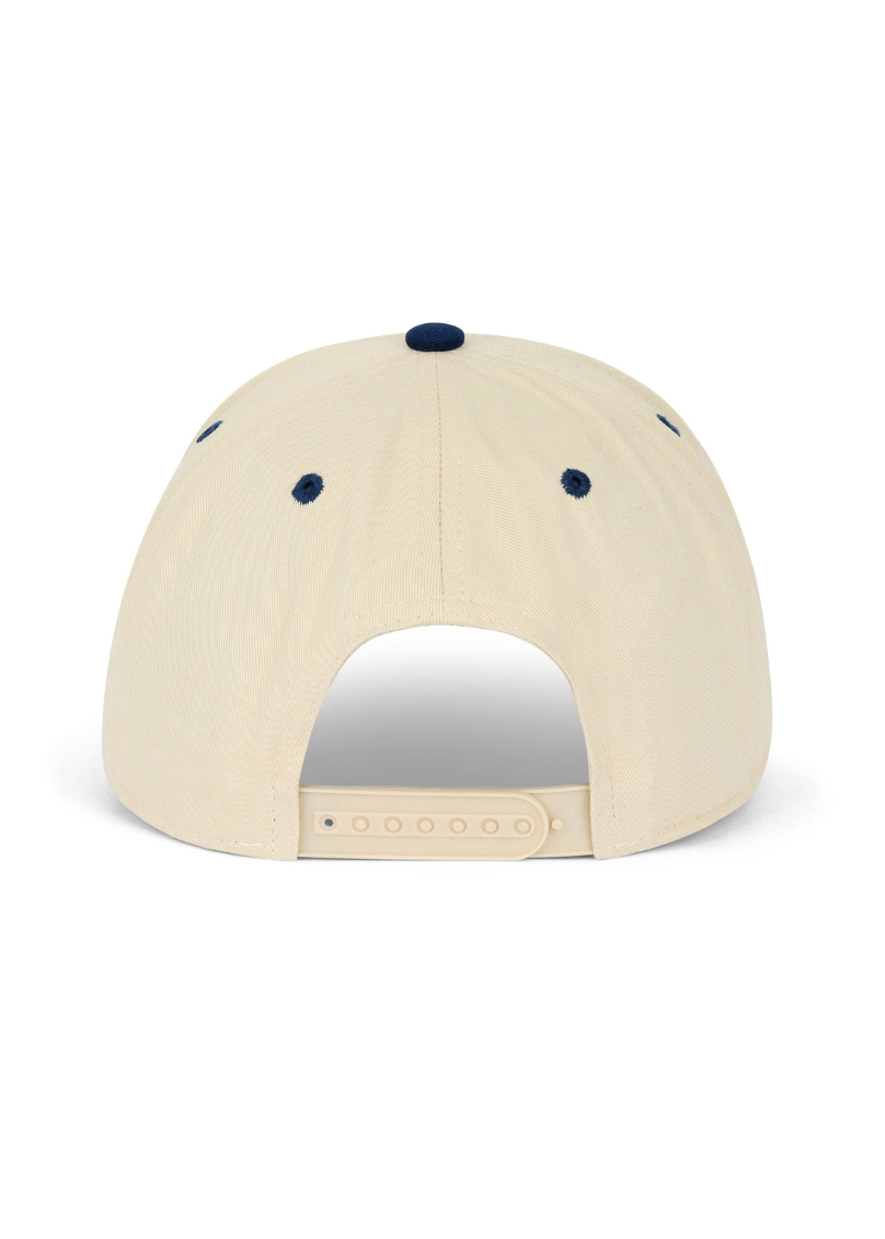 Cream & Navy Dad Snapback Hat