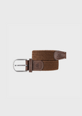 Camel Brown Elastic Braided Belt