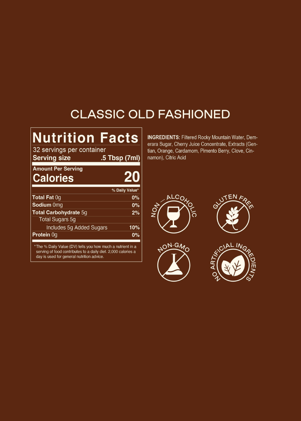 Old Fashioned Cocktail Syrup Sample Set