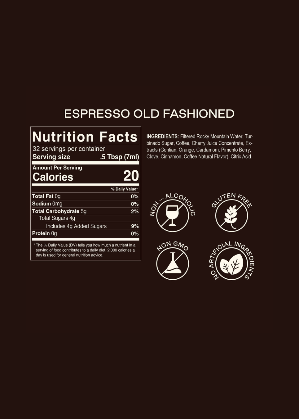 Old Fashioned Cocktail Syrup Sample Set