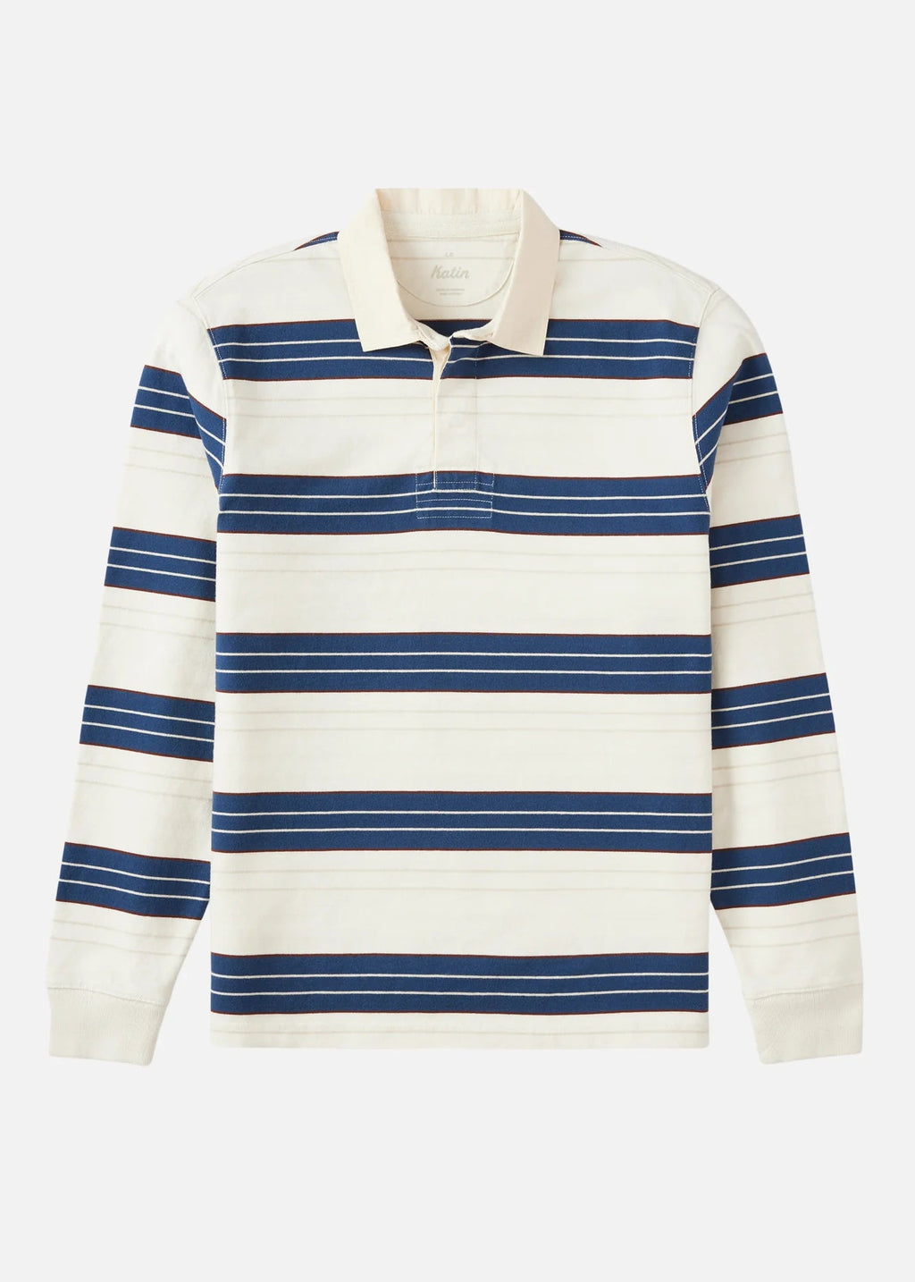 Blue Greg LS Rugby Polo