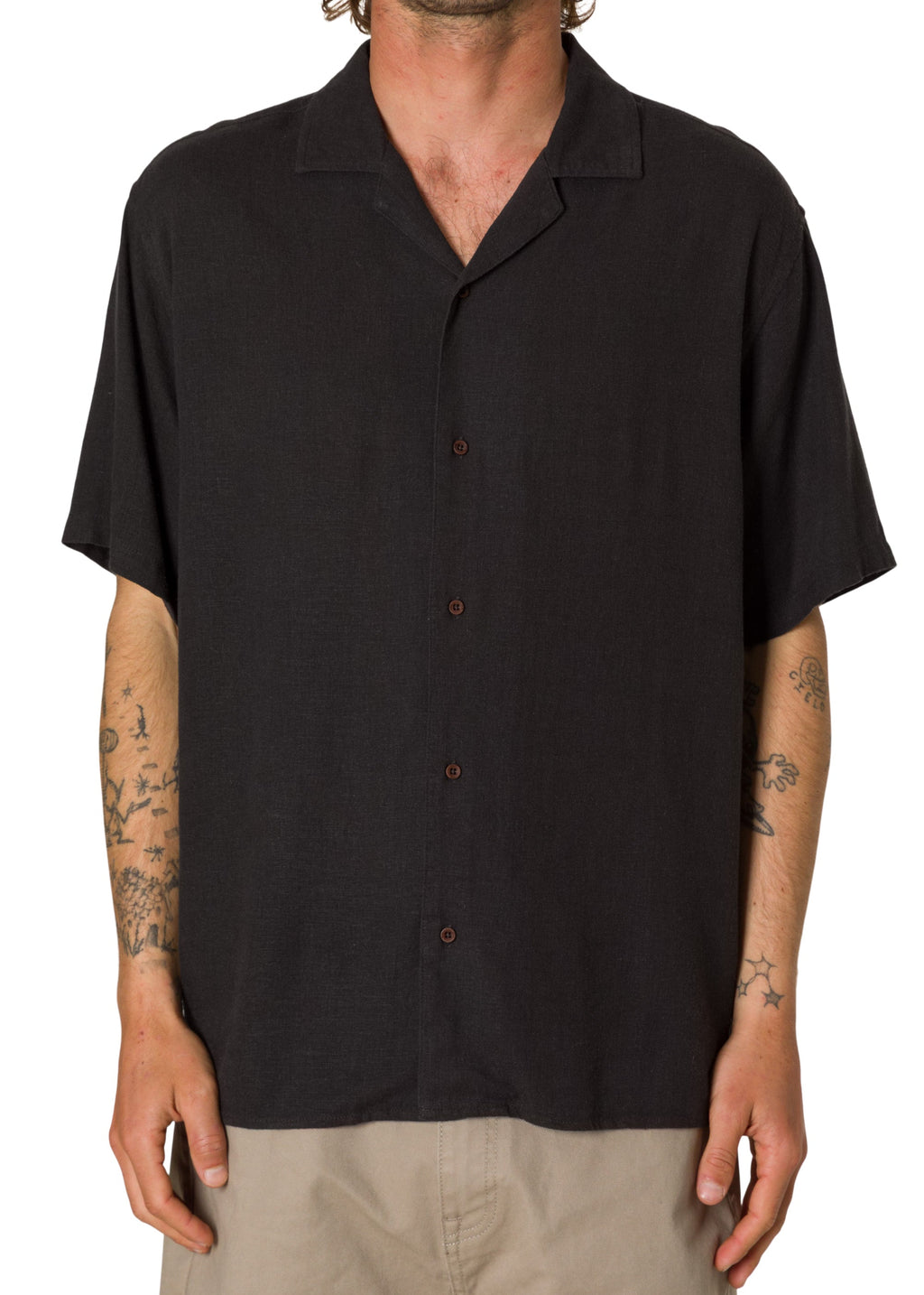 Black Wash Teller Shirt