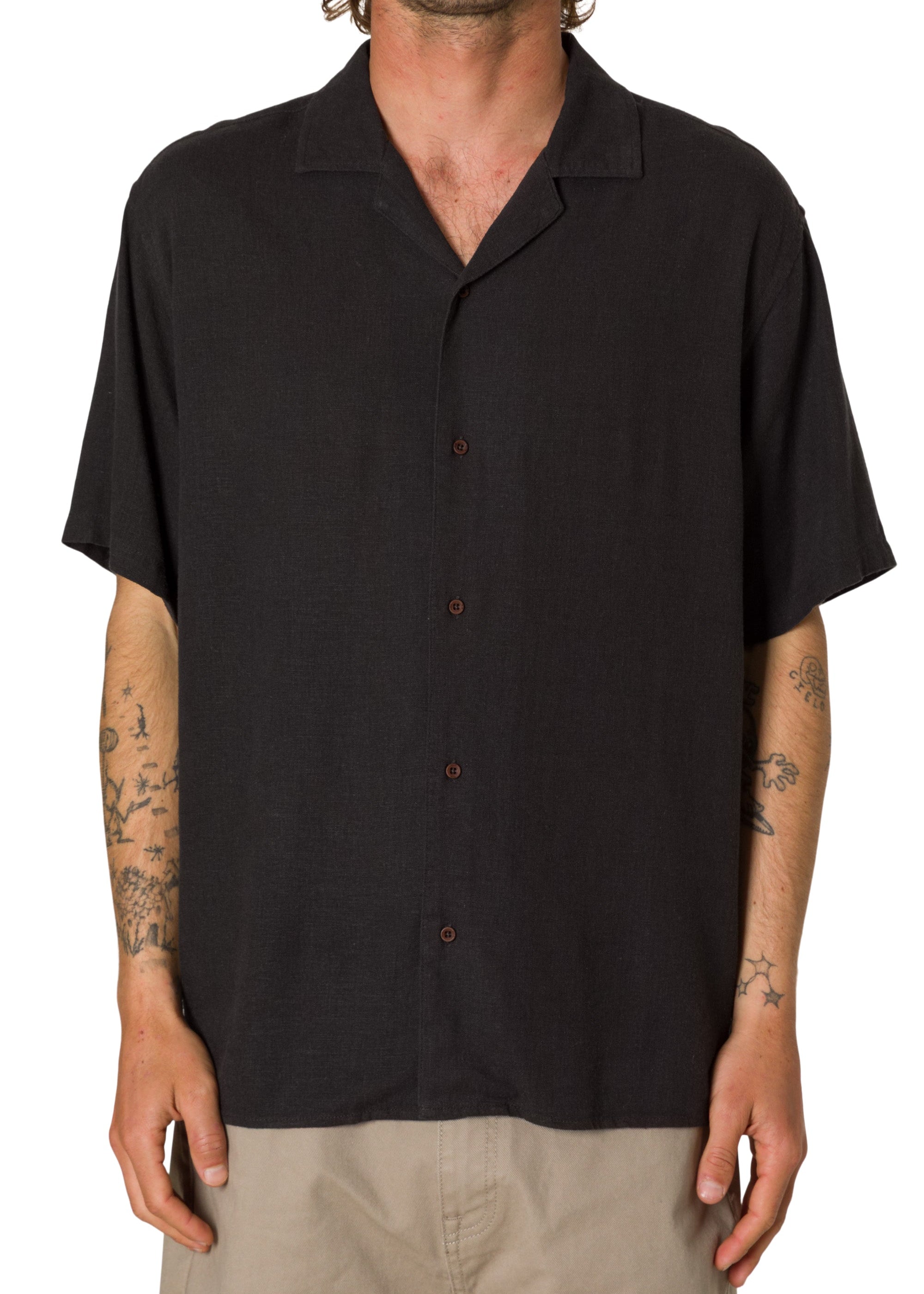 Black Wash Teller Shirt