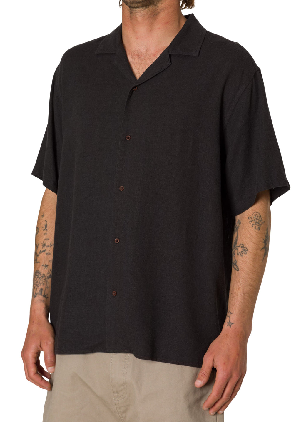 Black Wash Teller Shirt