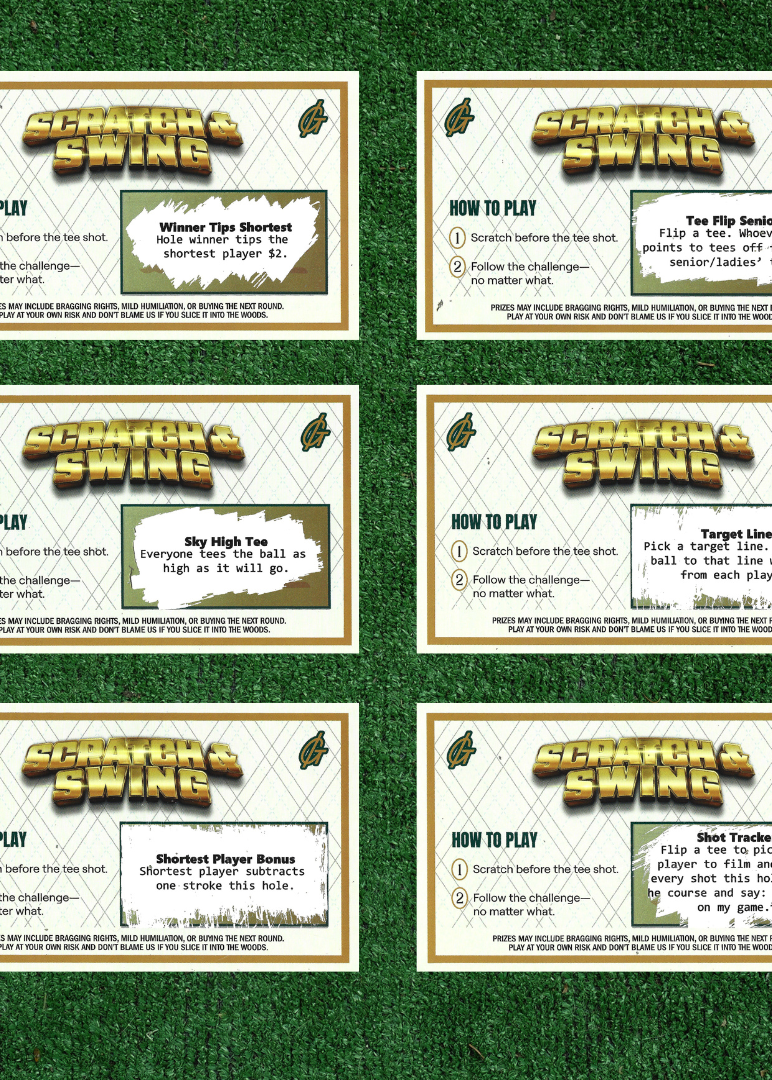 Gamblin' Golf Scratch & Swing™ Scratch Off Golf Game