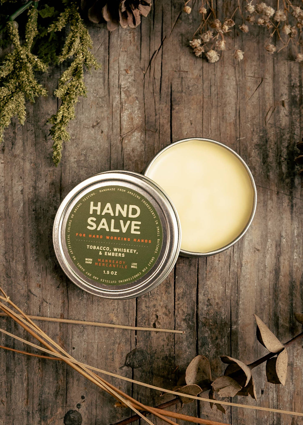 Tobacco Whiskey Hand Salve