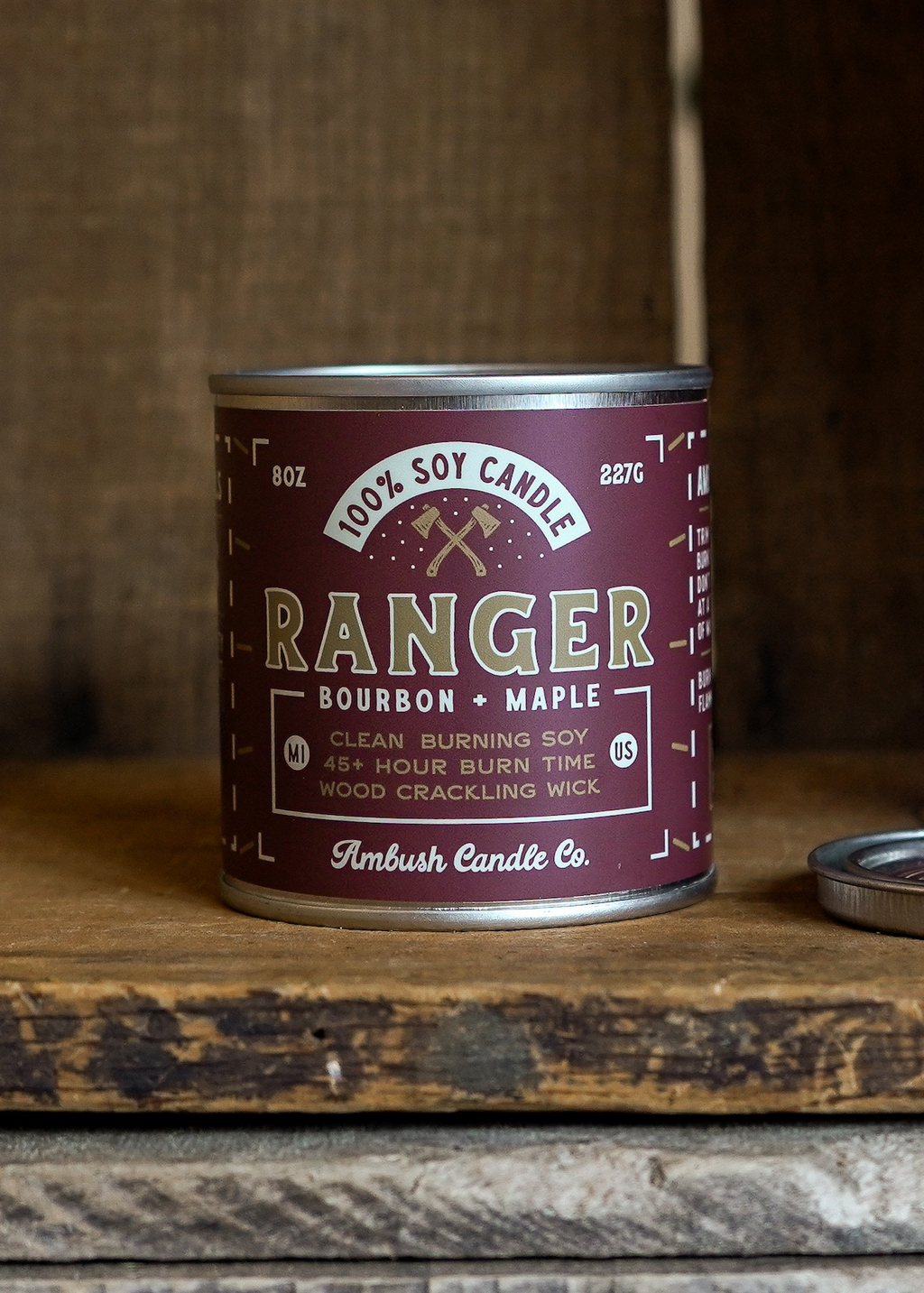 Ranger Bourbon + Maple Candle