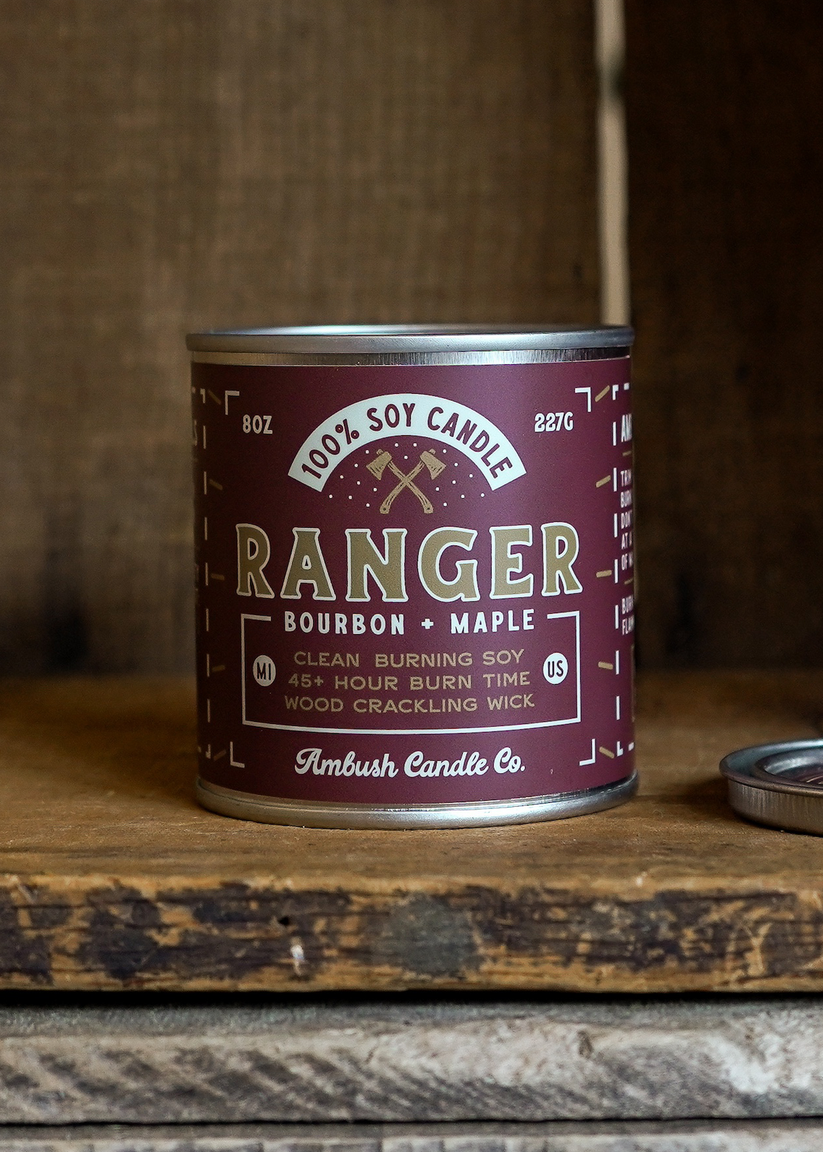 Ranger Bourbon + Maple Candle