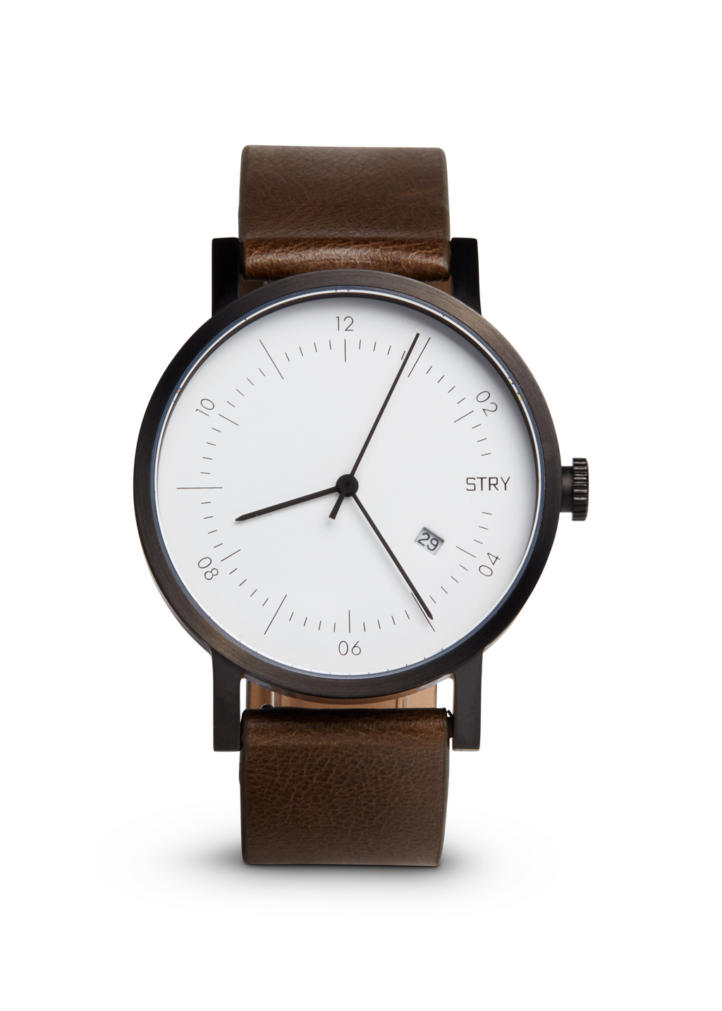 Brown Leather & White Center George Watch