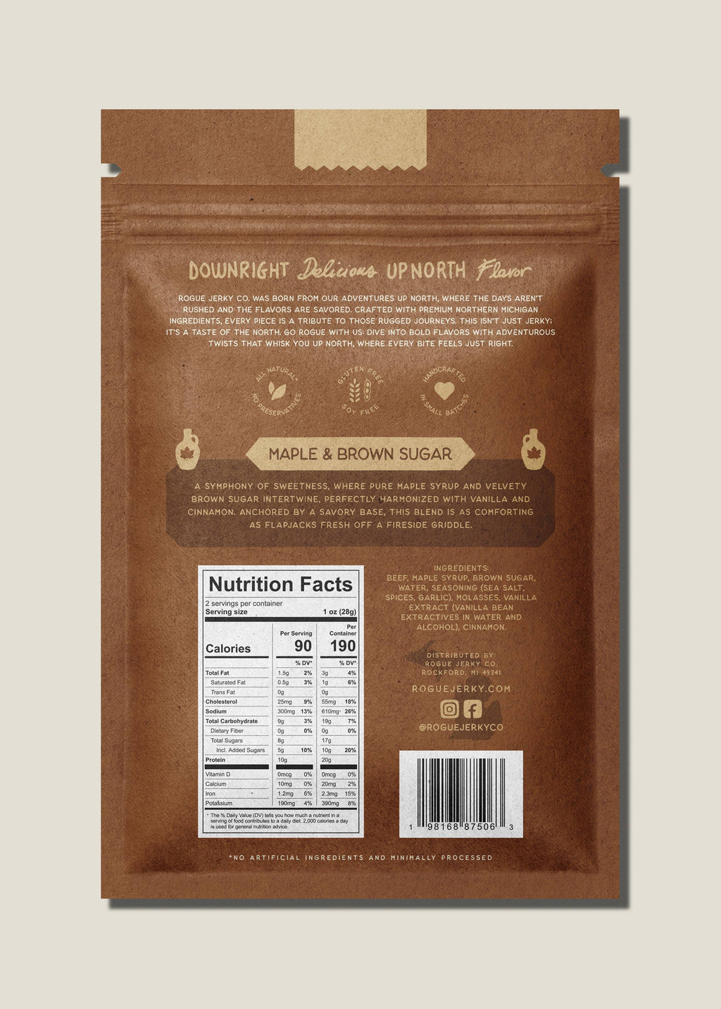 Maple & Brown Sugar Beef Jerky