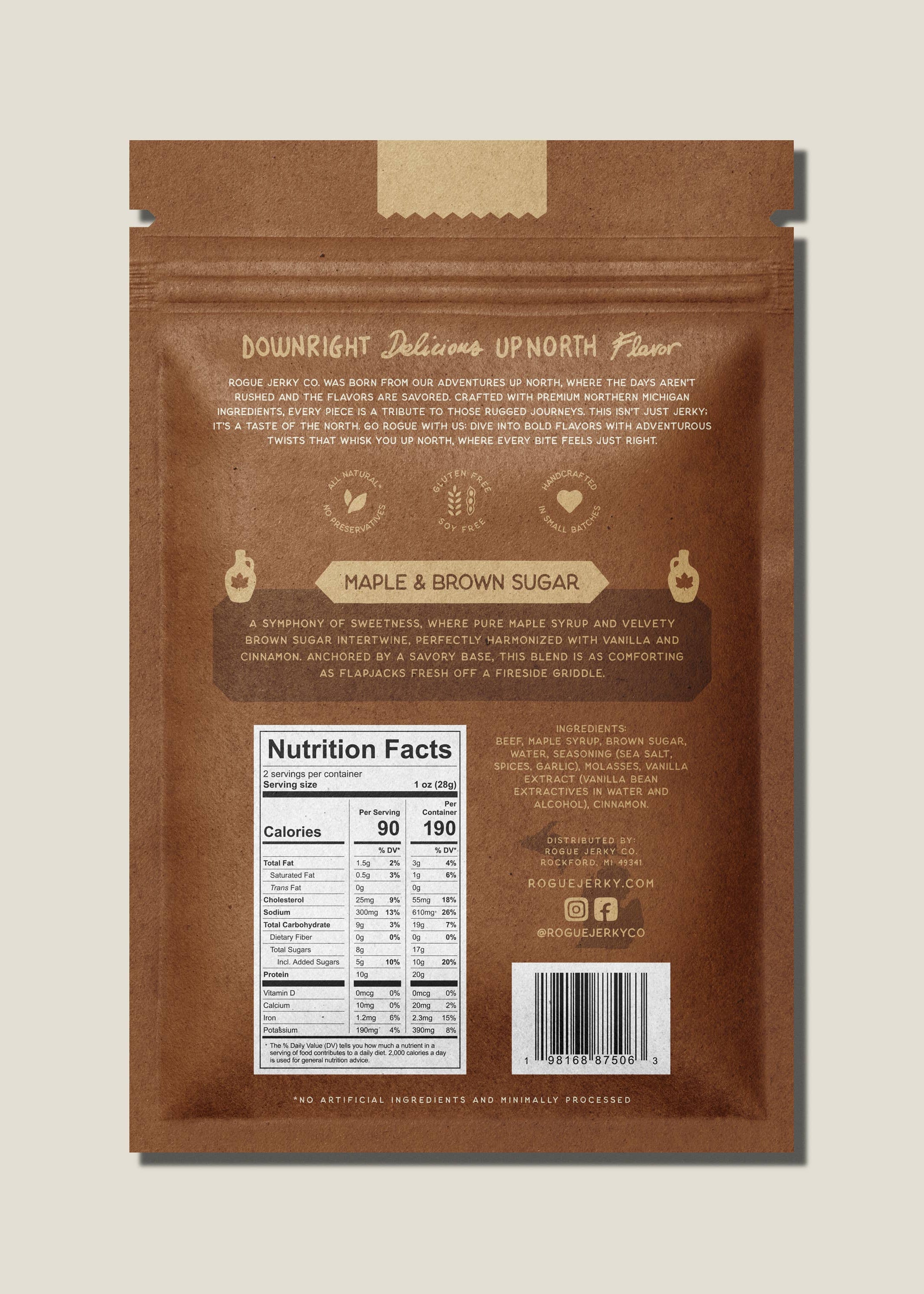 Maple & Brown Sugar Beef Jerky