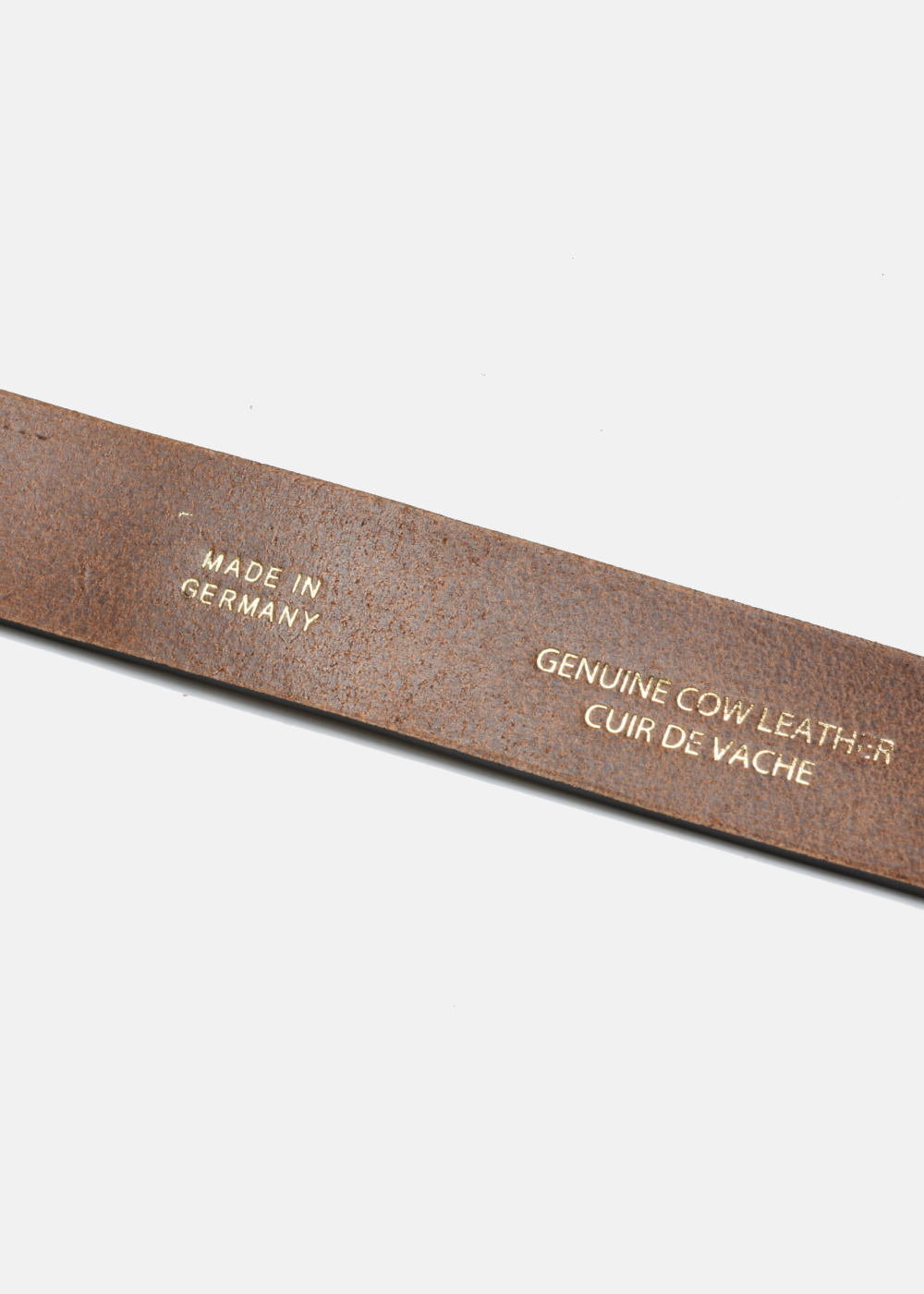 Tan Leather with Brass Buckle Belt